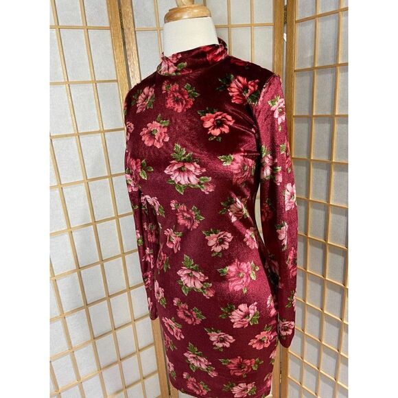 Forever 21 S Crushed Velvet Floral Dress - Picture 11 of 13